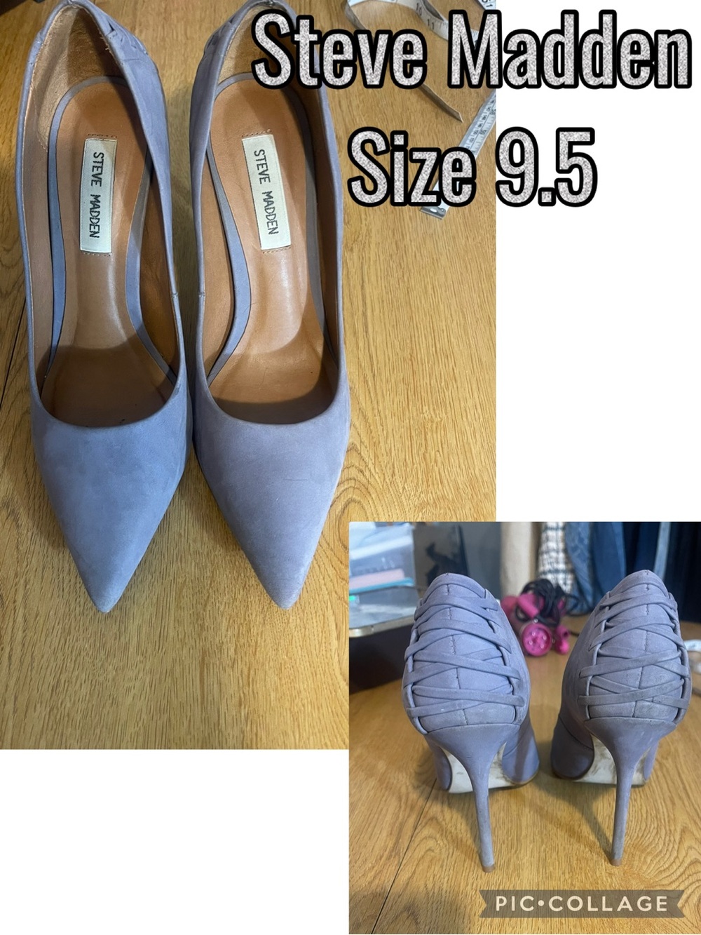 Steve Madden Lavender Suede Pointed-Toe Stiletto Pumps